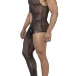 99787 One Shoulder One Leg Bodysuit Color Black Size S/M - Image 3