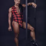 99800 Lumberjack Bodysuit Color Red Size S/M - Image 4