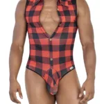 99800 Lumberjack Bodysuit Color Red Size L/XL