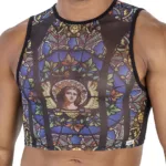 99805 Stained Glass Tank Top Color Black-Print Size L/XL