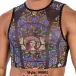 99805 Stained Glass Tank Top Color Black-Print Size L/XL - Image 10