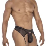 99806 Mesh Garter Outfit Color Black Size S/M - Image 3