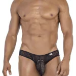 99812 Mesh Briefs Color Black Size S