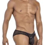 99812 Mesh Briefs Color Black Size S - Image 3