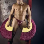 99819 Dom Thongs Color Gloss Wine Size XL - Image 5