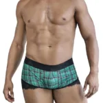 99821 Back to School Trunks Color Green Plaid Size L/XL