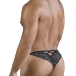 Alternative view of 99829 Lace Thongs Color Black Size L/XL