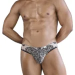 99830 Lace Briefs Color Nude-Black Size S/M