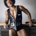 99844 Police Bodysuit Color Black Size L - Image 5