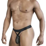 99847 Mesh Thongs Color Black Size S/M - Image 3