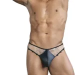 99860 Fishnet Thongs Color Nude-Black Size L/XL