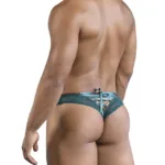 99861 Lace Thongs Color Green Size S/M - Image 2