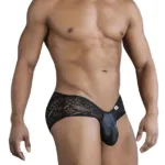 99863 Lace Briefs Color Black Size L/XL - Image 3