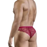 Alternative view of 99868 Lace Briefs Color Wine Size M