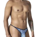 99875 Water prints Thongs Color Blue-White Size 2-3XL - Image 3