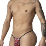 99877 Leopard Thongs Color Animal Print Size 1-2XL - Image 3