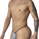 99877 Zebra Thongs Color Zebra Print Size 1-2XL - Image 5