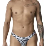 99882 Zebra Thongs Color Zebra Print Size S/M - Image 3