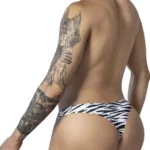 99882 Zebra Thongs Color Zebra Print Size S/M - Image 4