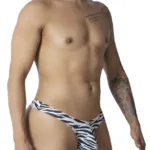 99882 Zebra Thongs Color Zebra Print Size S/M - Image 5
