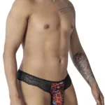99887 Leopard Thongs Color Animal Print Size L/XL - Image 3