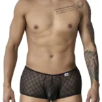 99896 Geometric Mesh Trunks Color Black Size L/XL