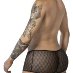 Alternative view of 99896 Geometric Mesh Trunks Color Black Size L/XL