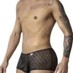 99896 Geometric Mesh Trunks Color Black Size S/M - Image 3