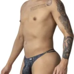99899 Cowboy Thongs Color Denim Black Size S/M - Image 3