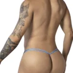 99899 Cowboy Thongs Color Denim Blue Size S/M - Image 5