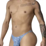 99899 Cowboy Thongs Color Denim Blue Size S/M - Image 6