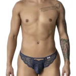 99910 Lace Thongs Color Navy Size L/XL - Image 3