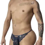 99910 Lace Thongs Color Navy Size L/XL - Image 5
