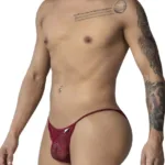 99914 Lace Briefs Color Burgundy Size S/M - Image 3