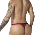 Alternative view of 99915 Lace Thongs Color Burgundy Size S/M