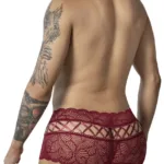 Alternative view of 99916 Lace Trunks Color Burgundy Size L