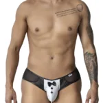 Alternative view of 99919 Tuxedo Briefs Color Black-White Size L/XL