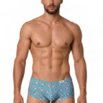 99922 Trunks Color Printed Blue Size S/M