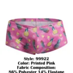 99922 Trunks Color Printed Pink Size S/M - Image 7