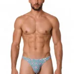 99924 Thongs Color Printed Blue Size L/XL