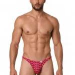 99924 Thongs Color Printed Fuchsia Size L/XL