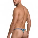Alternative view of 99924 Thongs Color Printed Navy Size L/XL