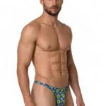 99924 Thongs Color Printed Navy Size S/M - Image 3