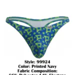 99924 Thongs Color Printed Navy Size S/M - Image 7