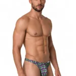 99924 Thongs Color Printed Purple Size S/M - Image 3