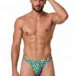 99924 Thongs Color Printed Turquoise Size S/M