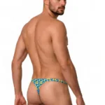 99924 Thongs Color Printed Turquoise Size S/M - Image 2