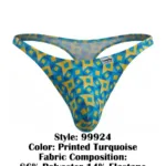 99924 Thongs Color Printed Turquoise Size S/M - Image 10