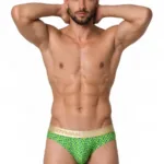99926 Briefs Color Printed Green Size L/XL