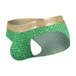 99926 Briefs Color Printed Green Size S/M - Image 6